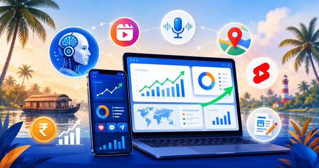 Digital Marketing Trends in Kerala 2026 – AI SEO and Growth Strategies by Abdu Rahoof